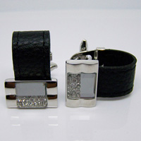 Leather Cufflinks LC006