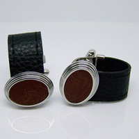 Leather Cufflinks LC008