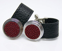 Leather Cufflinks LC013