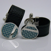 Leather Cufflinks LC022