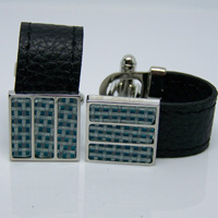 Leather Cufflinks LC023