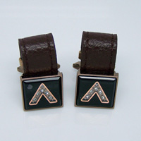 Leather Cufflinks LC033